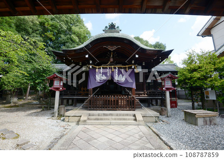 Rikyu Hachiman Shrine Hall of Worship Oyamazaki Town, Otokuni District, Kyoto Prefecture 108787859