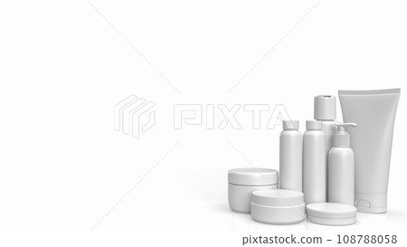 The Cosmetics Package for beauty or skin care concept 3d rendering. The Cosmetics Package for beauty or skin care concept 3d rendering. 108788058