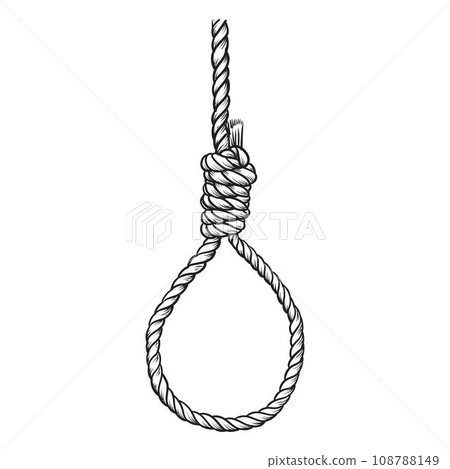 Noose drawing Noose drawing 108788149