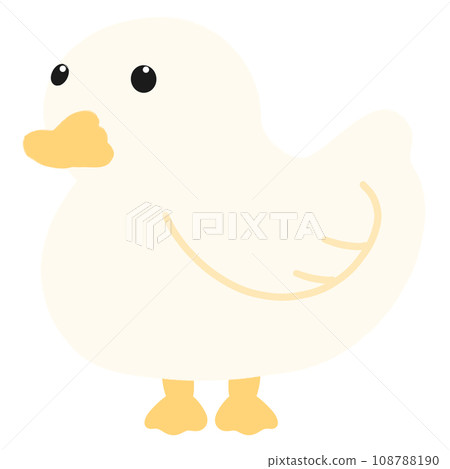 Cute Duck Cartoon illustration Cute Animal Cute Sticker Animal Sticker Cute Element 108788190