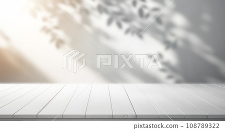 Three-dimensional background with plant shadows AI image Three-dimensional background with plant shadows AI image 108789322