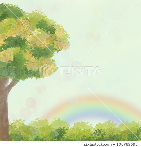 landscape with rainbow landscape with rainbow 108789595