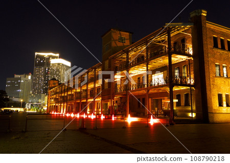 Yokohama Minatomirai Red Brick Warehouse night view 108790218