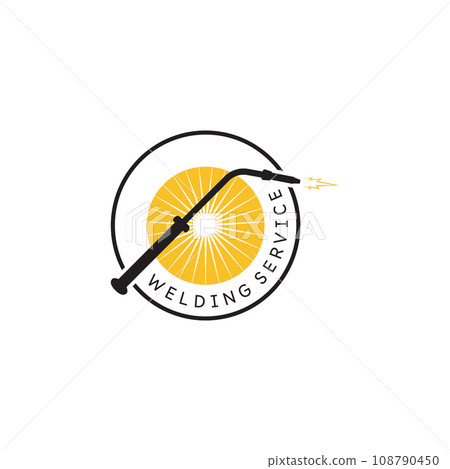 Simple Illustration of Welding Torch Logo Vector Simple Illustration of Welding Torch Logo Vector 108790450