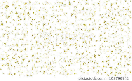 Transparent background material [M] size sprinkled with realistic gold leaf 108790541