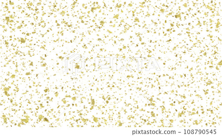 Transparent background material with realistic gold leaf scattered [SMLX] size, front blur 108790545