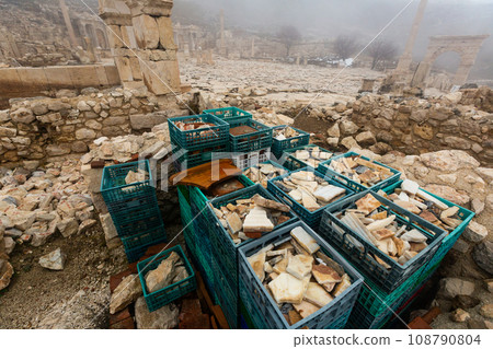 Archaeological excavations in Sagalassos, Turkey. 108790804