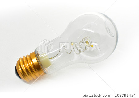 golden light bulb isolated on white background golden light bulb isolated on white background 108791454