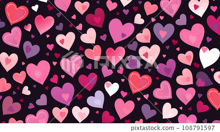 heart pattern graphic material heart pattern graphic material 108791597