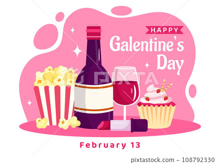 Happy Galentine's Day Vector Illustration on February 13th with Celebrating Women Friendship for Their Freedom in Flat Cartoon Background Design Happy Galentine's Day Vector Illustration on February 13th with Celebrating Women Friendship for Their Freedom in Flat Cartoon Background Design 108792330