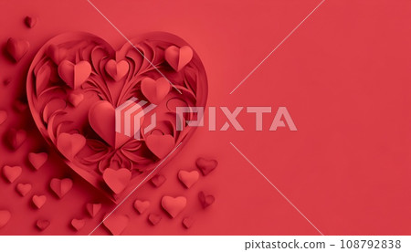 red heart valentine background illustration red heart valentine background illustration 108792838