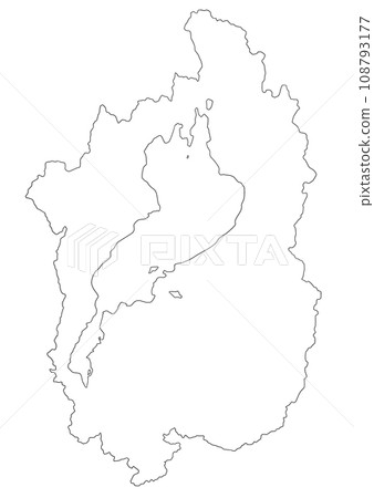 滋賀縣空白地圖 108793177