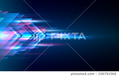 Modern abstract high speed lines overlapping. Dynamic motion effect. Future technology movement pattern for banner or poster design. Vector EPS10. 108793368