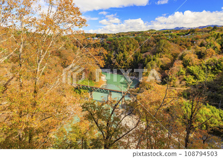 天龍峽，賞紅葉的名勝 108794503