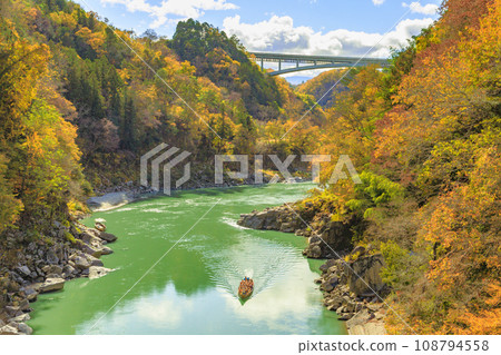 Tenryu Gorge, a scenic spot where you can see the autumn leaves Tenryu Gorge, a scenic spot where you can see the autumn leaves 108794558