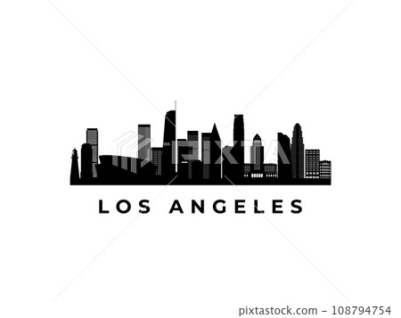 Vector Los Angeles skyline.  108794754
