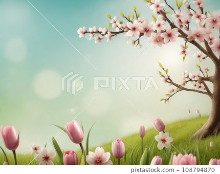 Floral background for postcards Floral background for postcards 108794870