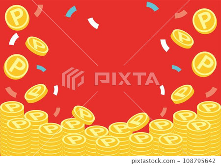 框架點硬幣錢圖片商業背景素材插畫素材 108795642