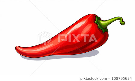 手绘卡通红辣椒插画 手绘卡通红辣椒插画 108795654