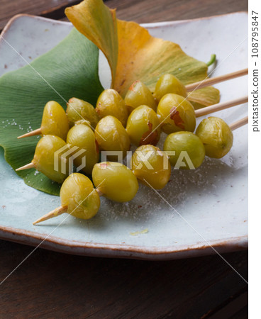 Grilled ginkgo studio photography Grilled ginkgo studio photography 108795847