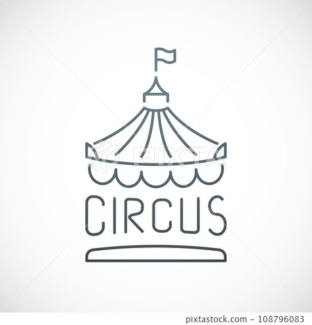 Circus icon isolated on white background. Circus icon isolated on white background. 108796083