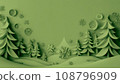 winter forest christmas frame 108796909