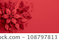 red floral frame 108797813