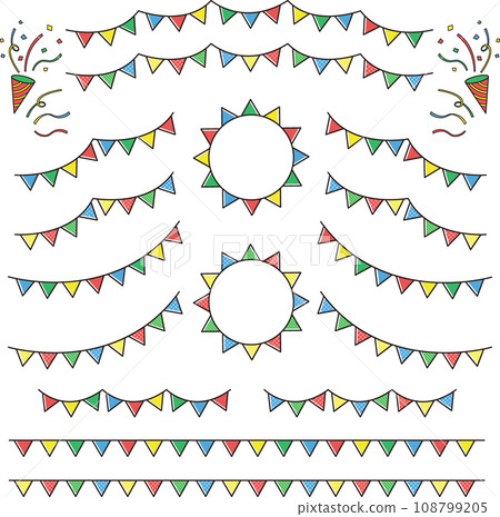 Cracker and garland set 108799205