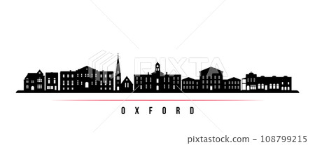 Oxford, Mississippi skyline horizontal banner. 108799215