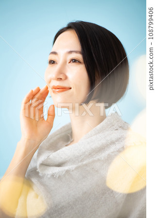 Beauty image middle-aged woman vertical 108799406