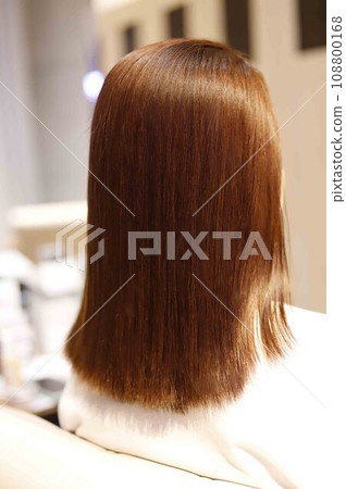 Straight perm to improve hair quality! 108800168