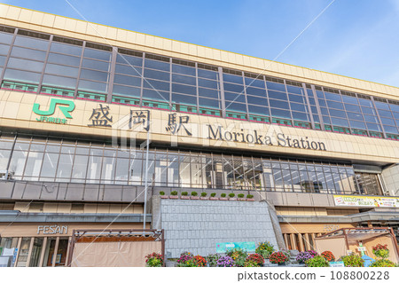 Morioka City, Iwate Prefecture, JR Morioka Station (east exit) on a sunny day Morioka City, Iwate Prefecture, JR Morioka Station (east exit) on a sunny day 108800228