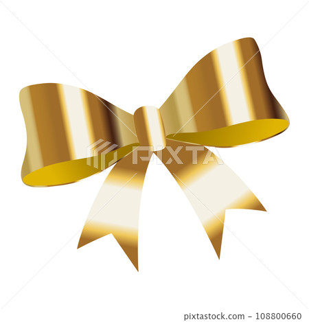 Butterfly bow beautiful gold color design Butterfly bow beautiful gold color design 108800660