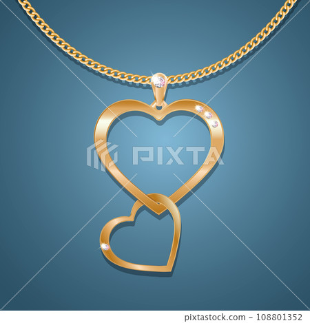 Heart chain vector12 Heart chain vector12 108801352
