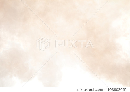 Dense Fluffy Puffs of White Smoke and Fog on white Background, Abstract Smoke Clouds, All Movement Blurred, intention out of focus, Air pollution pm 2.5 dust in city 108802061