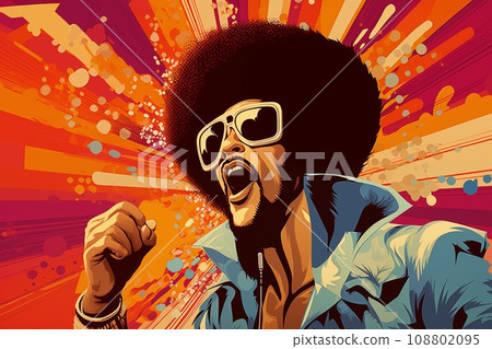 We want the funk 70 seventies retro poster style illustration, got to have the funk We want the funk 70 seventies retro poster style illustration, got to have the funk 108802095