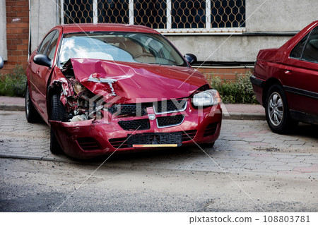 broken American Dodge car 108803781