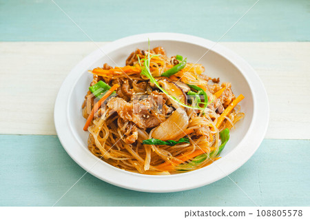 Korean-style Japchae with sesame oil flavor 108805578