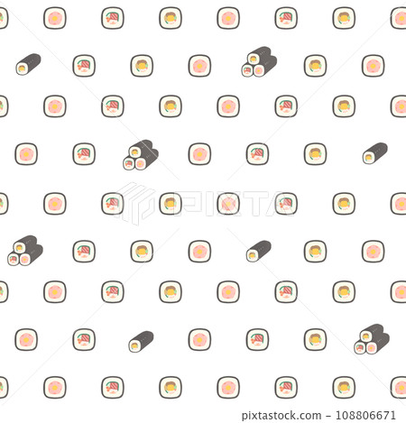Ehomaki pattern background Ehomaki pattern background 108806671