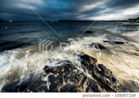dusk at sea dusk at sea 108807189