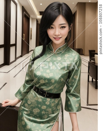 一個穿著中國服裝的女人 一個穿著中國服裝的女人 108807258