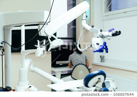 Dental microscope in the dentist's office 108807644