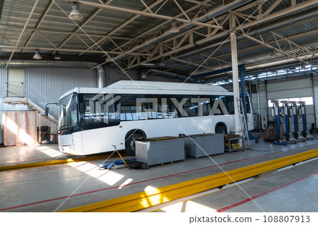 Bus repair in car service Bus repair in car service 108807913