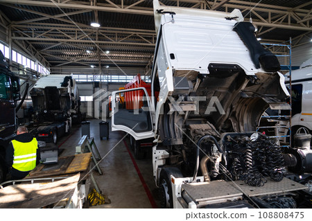 Truck repair in service. Truck repair in service. 108808475