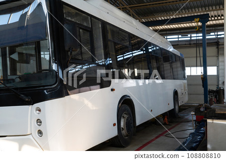 Bus repair in car service 108808810