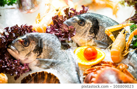 fresh seafood 108809023