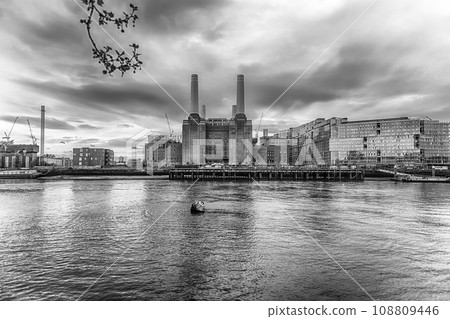 Battersea Power Station, iconic building and landmark in London, UK 108809446