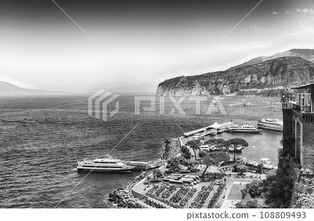 Scenic view of the Bay of Naples from Sorrento, Italy 108809493