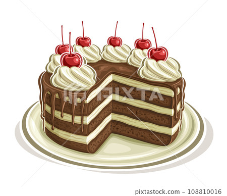Vector illustration of Chocolate Cake 108810016