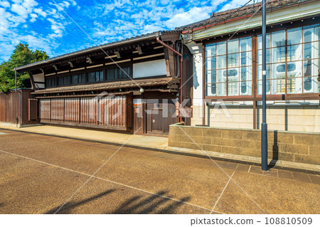 Toyama Prefecture, Toyama City, Iwase townscape 108810509